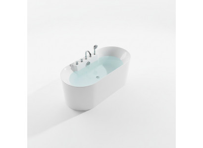 Fräistouss Badewanne Buedzëmmer Acryl Badewanne Wanne Wäiss Zäitegenëssesch
