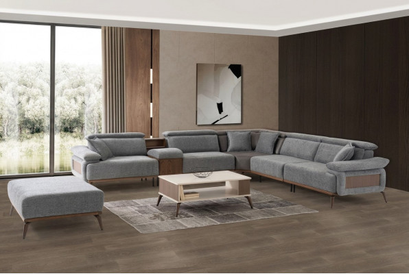 Eckcouch L-Form Stoffcouch Polstercouch Couch Sofa Blo Modernen Stoff