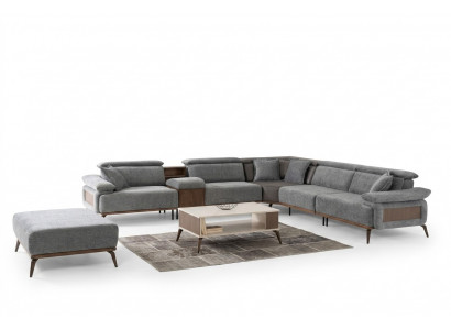Eckcouch L-Form Stoffcouch Polstercouch Couch Sofa Blo Modernen Stoff
