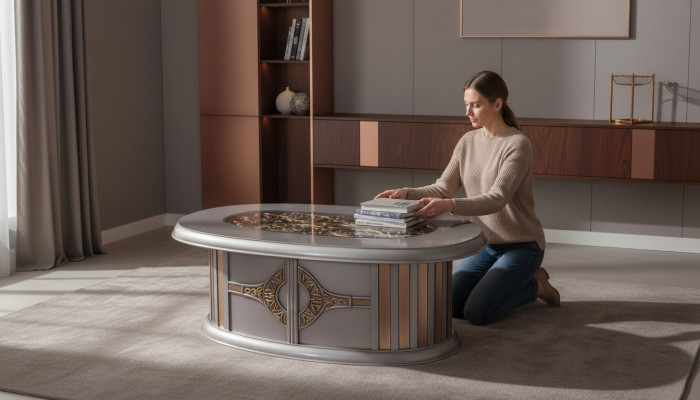 Couchtisch Niewentisch Designer Dësch Stuffendësch Neien Kaffisdësch