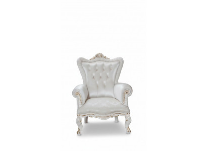 Fausstull Wäiss Wunnzëmmer Textil Design Chesterfield italienesche Stil