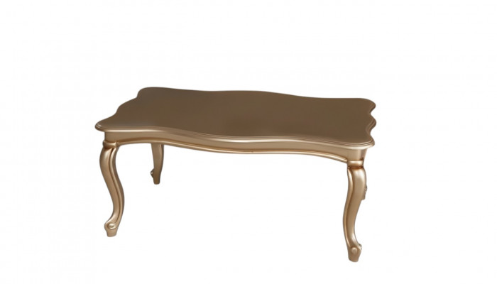 Gëllenen Canapé-Dësch Dësch Niewendësch Kaffisdësch Luxus Holz Design Modern