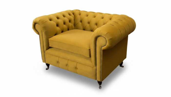 Fauteuil Design Relax Textil Lounge Luxus Giel Polster Sëtz Chesterfield