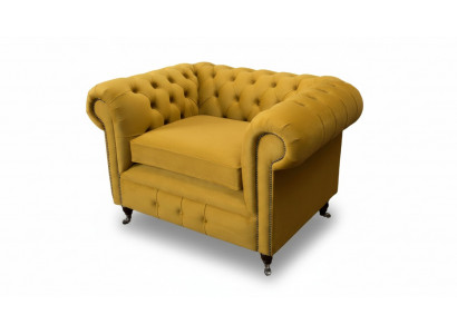 Fauteuil Design Relax Textil Lounge Luxus Giel Polster Sëtz Chesterfield