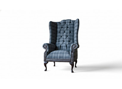 Ohrensessel Chesterfield Fauteuil Canapé 1 Plaz Sofa Textil Canapéë Stoff