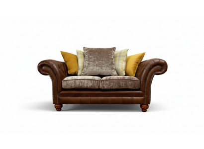 Zweesëtzeger Sofa Klassesch Chesterfield Canapéen Polster Zweesëtzer Sëtz