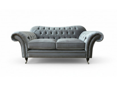 Chesterfield Sofa 2 Sëtzer Polster Designer Canapéen Sofas Gro Nei