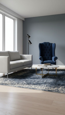 Chesterfield Ouerfauteuil Relax-Fauteuil Stull Polster Stoff Textil 1 Sëtz