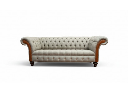 Chesterfield Sofa Polster Design Luxus Canapé Klassesch Sofa 3 Sëtzer