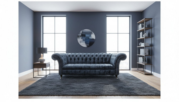 Design Canapé 3 Sëtzer Couch Polster Canapéë Stoff Wunnzëmmer Textil Couchen