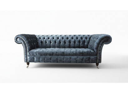 Design Canapé 3 Sëtzer Couch Polster Canapéë Stoff Wunnzëmmer Textil Couchen
