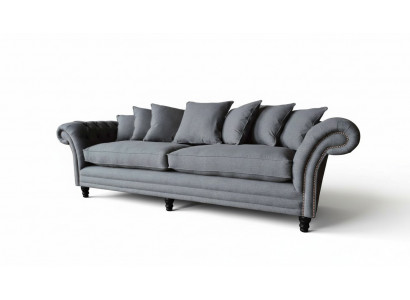 Chesterfield Couch Polster Sofas Klassesch Sofa 4 Sëtzer Couchen Gro