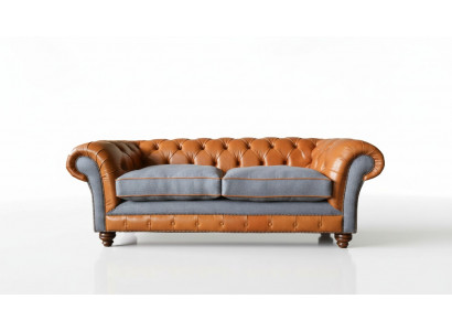 Canapé Luxus Lieder Chesterfield Couch Canapéen Polster 3 Sëtzer Design Neit