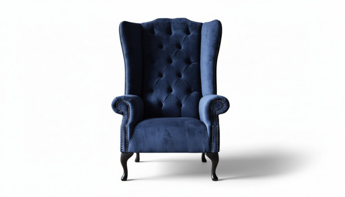 Chesterfield Design Fauteuil Polster Luxus Blo Stoff Couches Ouerfauteuil