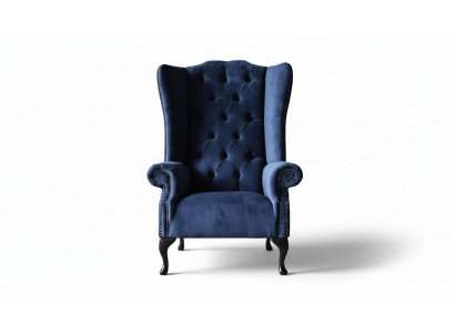 Chesterfield Design Fauteuil Polster Luxus Blo Stoff Couches Ouerfauteuil