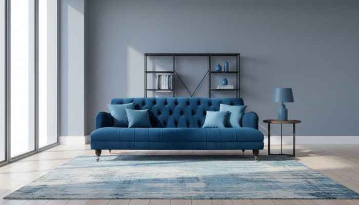 Chesterfield Design Luxus gepolstert Sofa Setz Garnitur Textil Nei