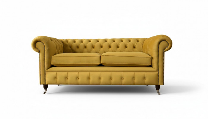 Dräisëtzer Canapé 3 Sëtzer Canapéë Gepolstert Miwwelen Couchen Chesterfield Nei