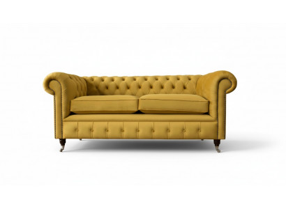 Dräisëtzer Canapé 3 Sëtzer Canapéë Gepolstert Miwwelen Couchen Chesterfield Nei