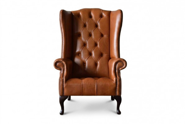 Sëtz Stull Fauteuil Chesterfield Luxus Sëtzplaz Wunnzëmmer Brong Nei