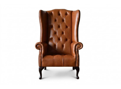 Sëtz Stull Fauteuil Chesterfield Luxus Sëtzplaz Wunnzëmmer Brong Nei