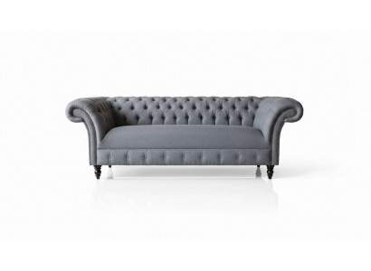 Chesterfield Sofa 3 Sëtz Couch Polster Luxus Textil Canapéë Sofaen