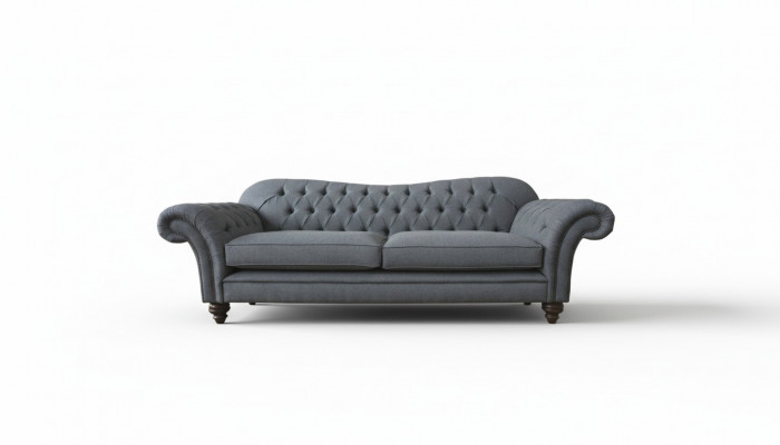 Moderm Canapé 3 Sëtzer Luxus Textil Sofa Gro Canapéë Polster Stoff Neid