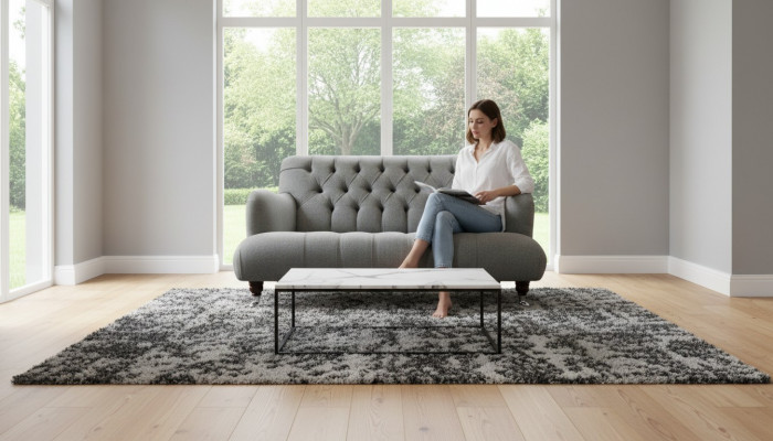 Luxus Dräisëtzer Gro Sofa 2 Sëtzer Design Chesterfield Miwwelen Couchen