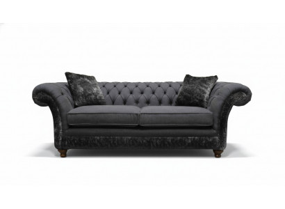 Sofa 3 Sëtzer Couch Textil Sofa Gro Design Miwwel Sofas Couchen Chesterfield