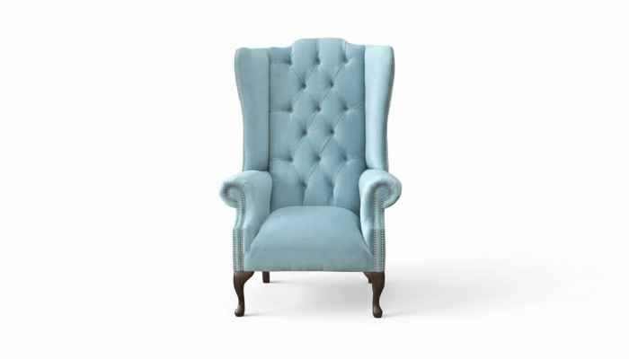 Babybloen Ouerensessel Sessel Design Polster Canapé Couch Chesterfield Stoff Nei