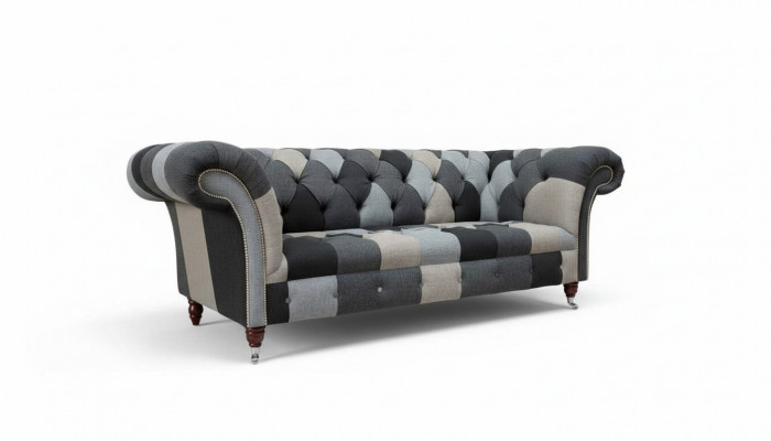 Modern Canapé 3 Sëtzer Chesterfield Dreisëtzer Wunnzëmmer Canapé Luxus Couch Stil