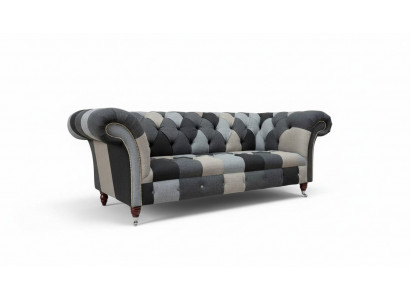 Modern Canapé 3 Sëtzer Chesterfield Dreisëtzer Wunnzëmmer Canapé Luxus Couch Stil
