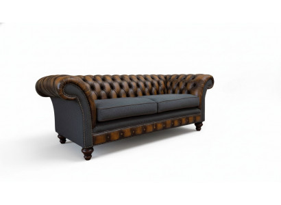 Dreiplätzer Luxus 3 Sëtz Couch Polster Klassesch Sëtz Stuff Möbel