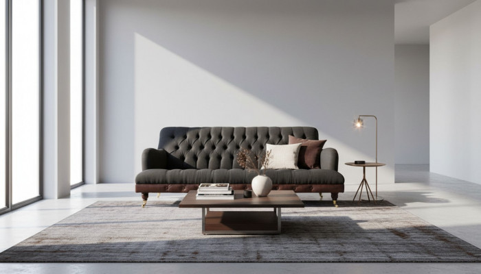 Dreeseeluxus Canapé Gepolstert Modern Sëtz Sofas Zëmmer Miwwelen Stoff Nei