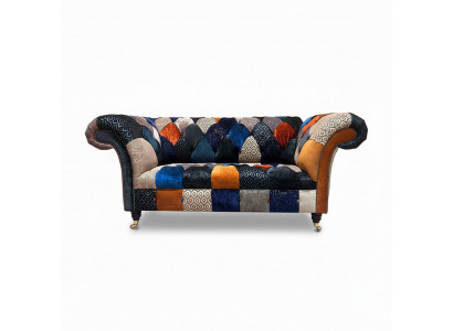 Sofaen Sëtz Stoff Design Dräisëtzer Luxus Chesterfield Miwwelen Méifaarweg