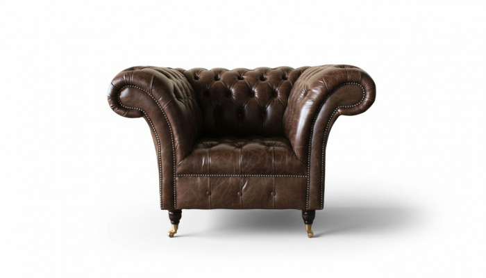 Chesterfield Fauteuil Klassesch Design Wunnzëmmer Polster Einsëtzer Stil Miwwelen