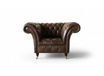 Chesterfield Fauteuil Klassesch Design Wunnzëmmer Polster Einsëtzer Stil Miwwelen