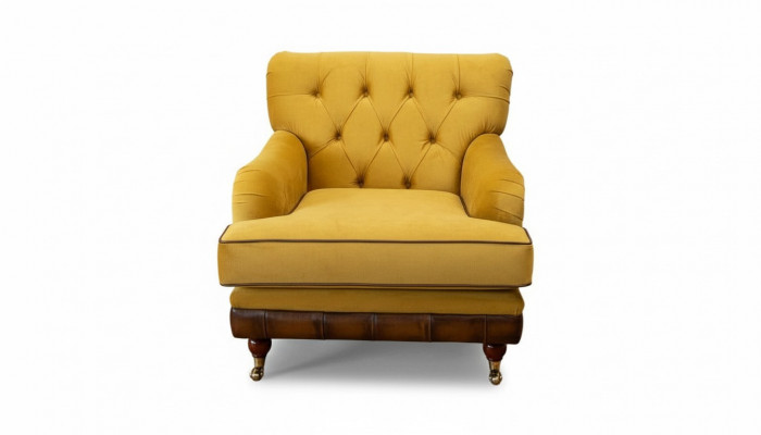 Sesselen 1 Sëtz Sofas Stoff Wunnzëmmer Textil Luxus Miwwelen Einsëtzer Chesterfield