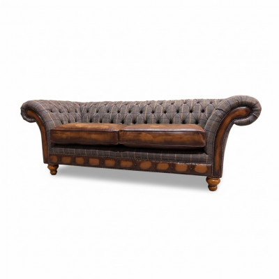 Wunnzëmmer Modern Sofa 3 Sëtzer Design Stil Miwwelen Chesterfield Sofas Gro Nei