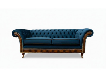 Design dräisëtzeger Canapé Polstersofa Chesterfield Zëmmer Miwwel Sëtzt