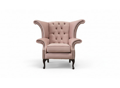 Ohrensessel Fauteuil Samt Design Polstersofa Chesterfield Textil Miwwelen