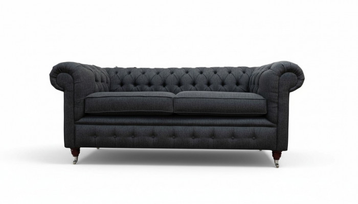 Chesterfield Canapé Polster Miwwelen Zweisëtzer Canapéen Sofas Stoff Gro