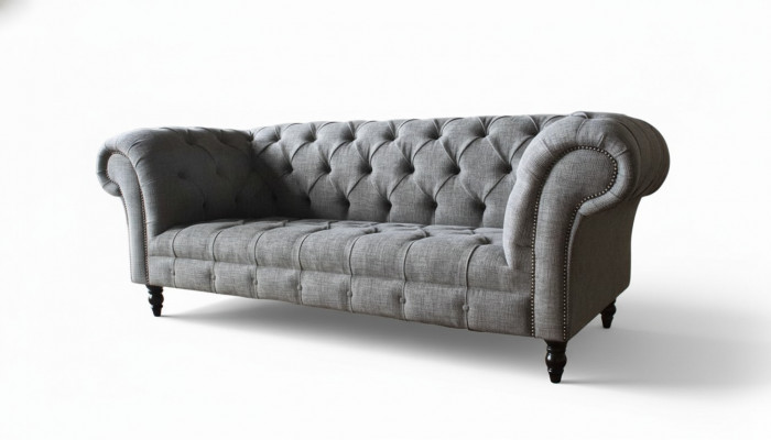 Chesterfield Canapé Sofa Polster 3 Sëtzer Sofaen Sëtz Sofaen Gro Nei