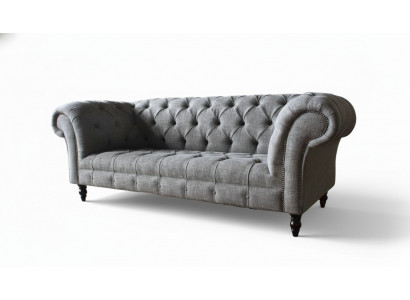 Chesterfield Canapé Sofa Polster 3 Sëtzer Sofaen Sëtz Sofaen Gro Nei