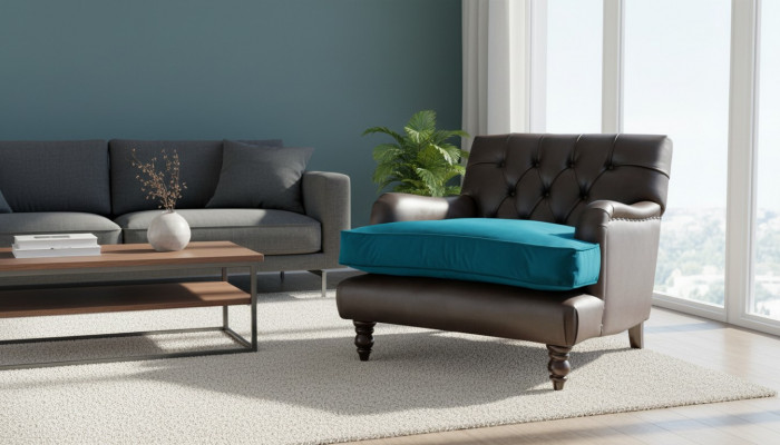 Chesterfield Fauteuil Canapé 1 Sëtz Canapéë Polstersofa Lieder Gro