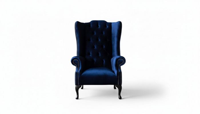 Ohrensessel Chesterfield Canapé Canapé Polster 1 Sëtz Canapé Stoff Blo