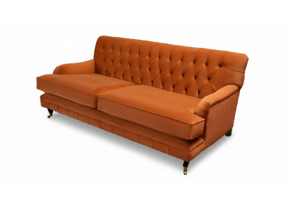 Däisëtzeger Canapé 3 Sëtz Stoff Chesterfield Modernen Design Wunnzëmmer Kanapee