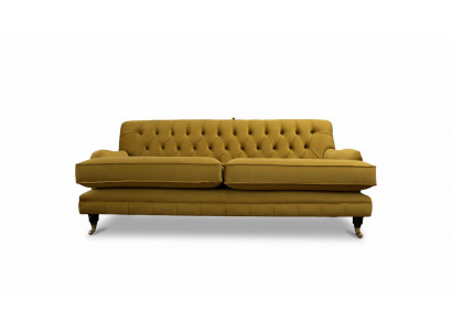 Chesterfield Sofa 3 Sëtzpolster Textil Stoff Canapéë Elegant Sofas