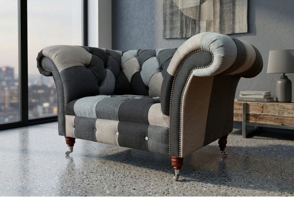 Canapé 1 Sëtz Textil Lounge Luxus Polster Sëtz Neien Fauteuil Design Canapé