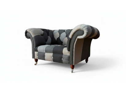 Canapé 1 Sëtz Textil Lounge Luxus Polster Sëtz Neien Fauteuil Design Canapé