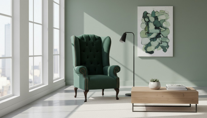 Chesterfield Design Fauteuil Polster Luxus Textil Couchen Ohrsessel
